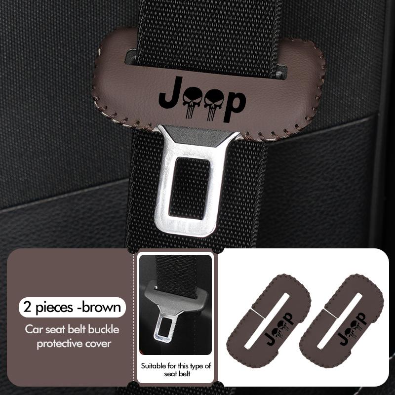Car Seat Belt Buckle Anti-scratch Protector Cover Safety Seatbelt Lock Buckle Plug Covers For Jeep Cherokee Wrangler JK AJV1