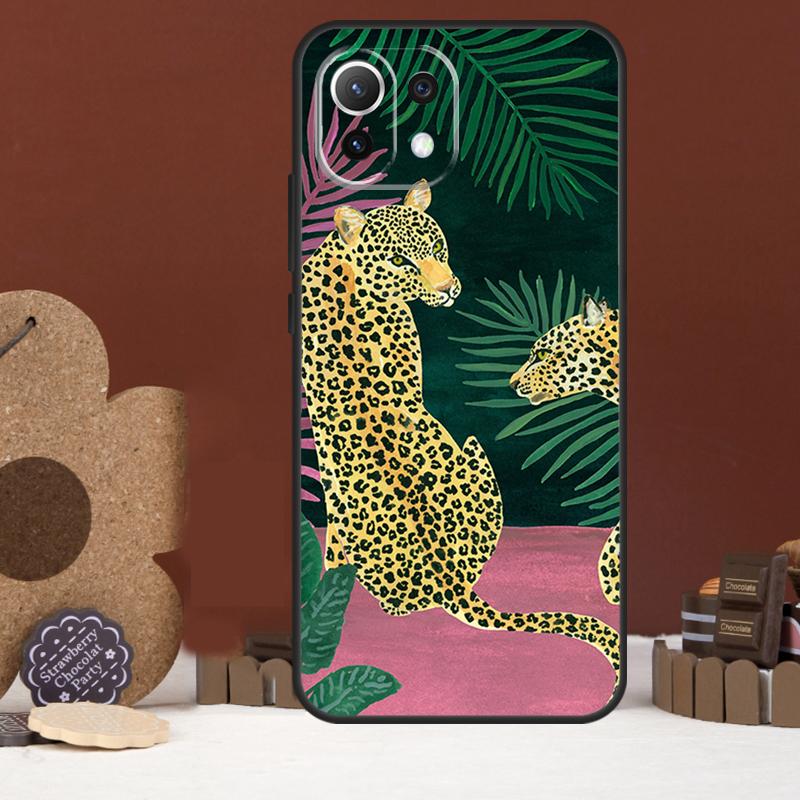 Modische Leopardenmuster Hülle für Xiaomi 15 Ultra 14 15T 13T 14T 17 Pro Max POCO F8 Ultra X7 X5 X6 F5 F6 F7 Pro Abdeckung