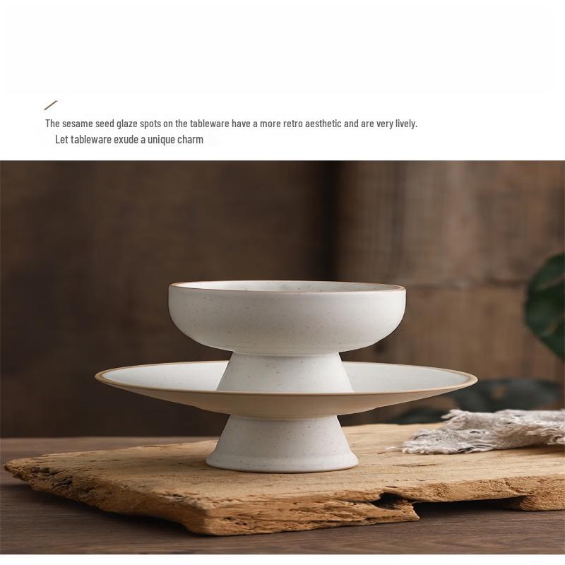 Ruhan Minimalist Ceramic Footed Bowl