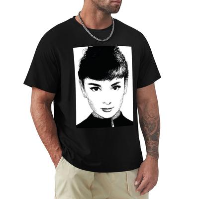Audrey Hepburn TShirt Funny Costumes Tshirts Personalised Hippie Clothes Luxury Tshirt Big and Tall T Shirts for Men