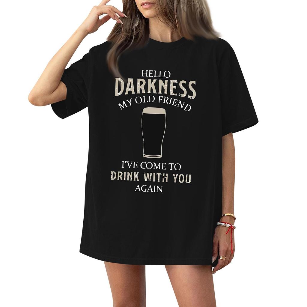 Women's Round Neck Printed Short-sleeved T-shirt Top