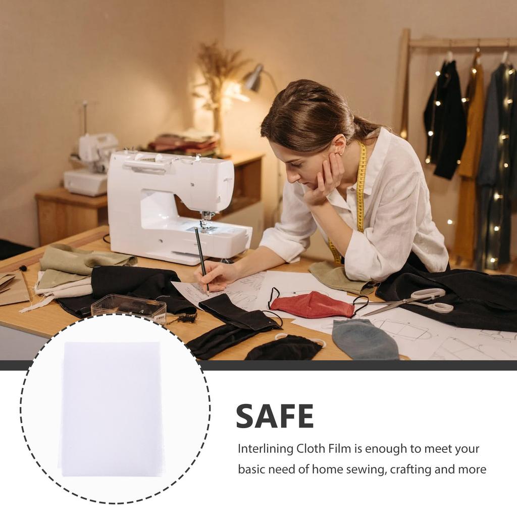 Self-Adhesive Double-Sided Interlining Cloth Film Iron on for DIY Sewing Garments Bags Quilting Fabric Adhesive Hemming