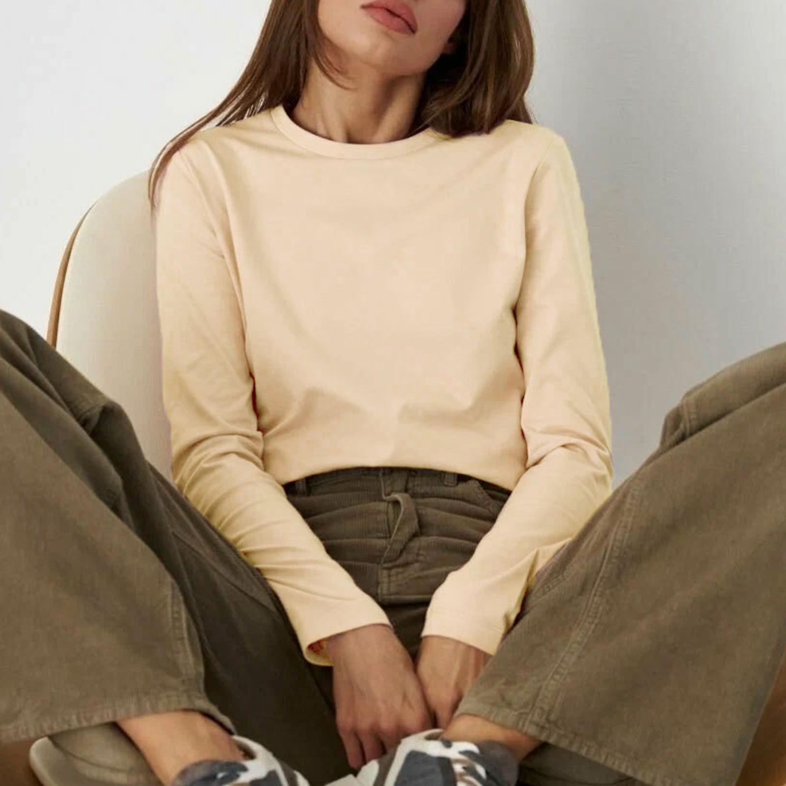 Женские футболки с длинными рукавами — фото 10