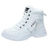 2025 Women's Winter Fleece-Lined Snow Boots - Thickened Ankle Martin Style, Warm & Sporty for Students
