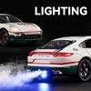 Spray 1/24 Porsche Panamera Supercar Model with Sound Light Collection Miniature Voiture Diecast Toy Vehicle Children Boy Gift Hobby