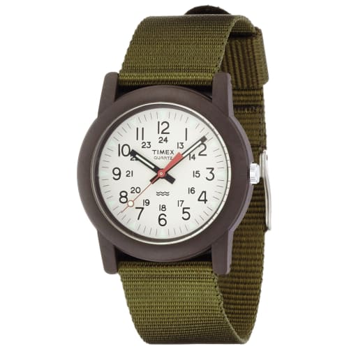 

Timex Camper Watch, Japan-exclusive, Ivory Dial, Khaki Nylon Strap, TW2P59800 [Official Import]
