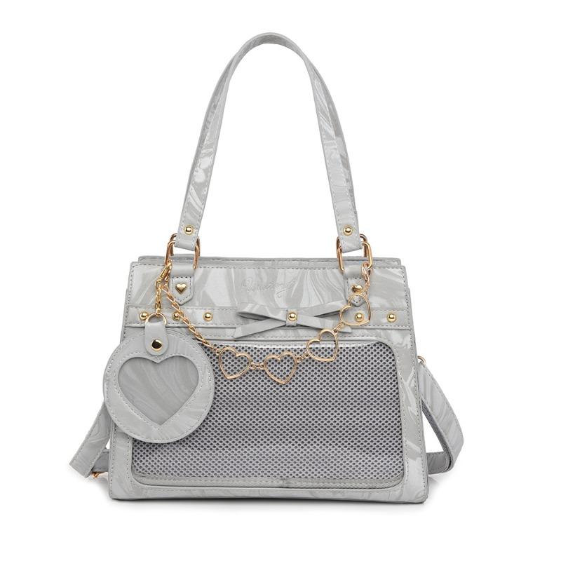 

Wudong Shop Original Daily Versatile Transparent Crossbody Second Dimensional Badge Pain Bag Girl [Flowing Wind Returns Snow]