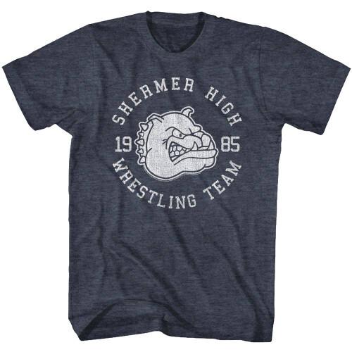 Breakfast Club Wrestling Team Navy Heather Adult T-Shirt Unisex T-Shirt S