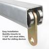 2 Wheel Trolley Assembly Rollers, Trolley Roller for Use with 1-5/8" Wide and All1-5/8 or Taller Strut Channel 4pcs
