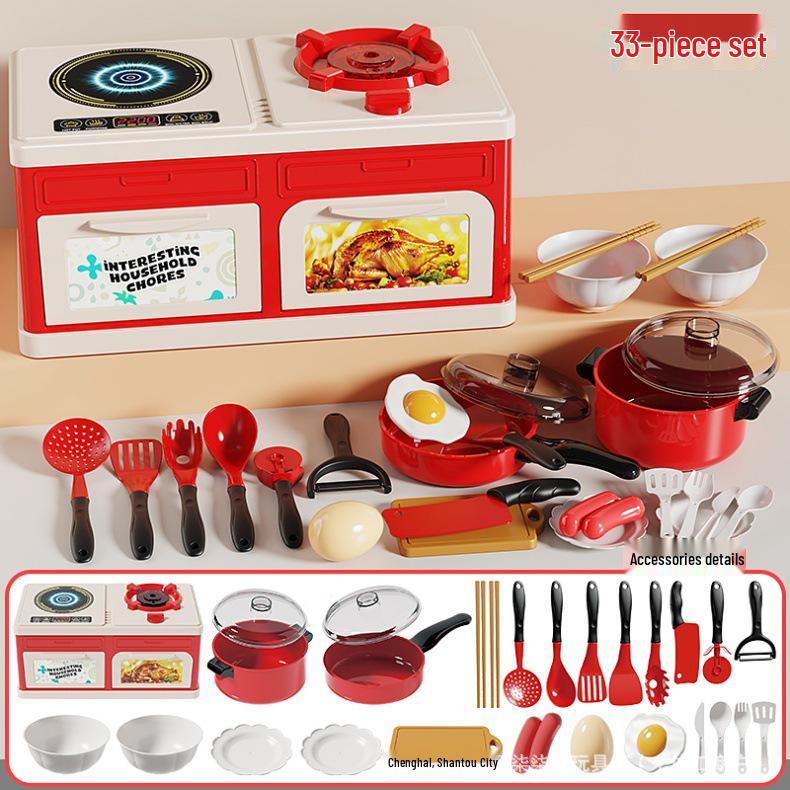 Children's Kitchen Toy Set: Role-Playing Simulation Stove for Boys and Girls