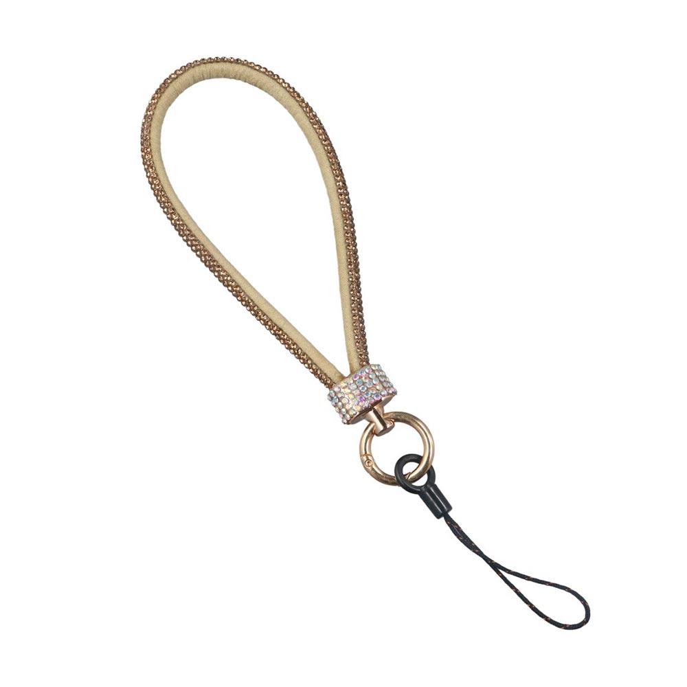 Short Wrist Style Glitter Rhinestone Phone Lanyard Luxury Hanging Cord Mobile Phone Chain Decoration Pendant