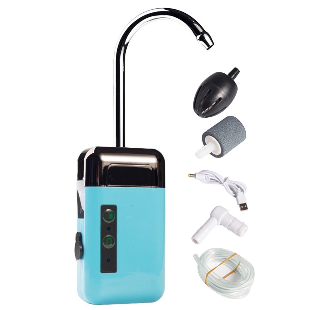 Oxygenation Air Pump Portable Fishing Submersible Pump Intelligent Sensor Energy Saving LED Light for Outdoor Accessories