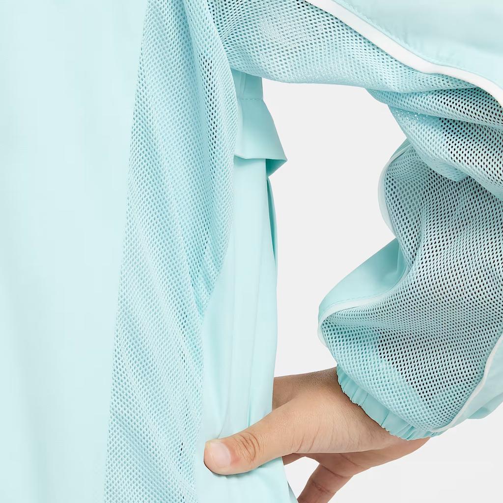 Nike Jacket Fashion Sports Casual Comfortable Hooded Kids Jackets Ice-Blue II3038-474