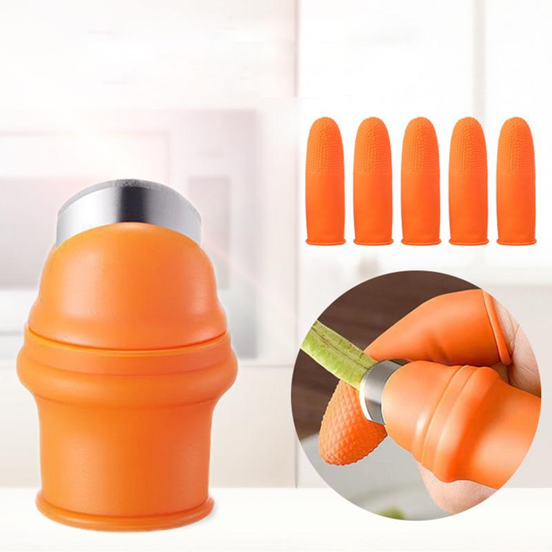 Silicone Finger Protector Picking Plants Cutting Vegetable Thumb Knife Garden Tools