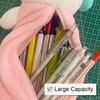Kitty Cat Pencil Case Pouch Cute Makeup Lipstick Bag Creative Plush Pen Case  Kid