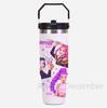30Oz Anime K-Pop Large Capacity Portable Car Cup Stainless Steel Thermos Cup with Straw Handle Travel Sports Water Bottle Vacuum Flask