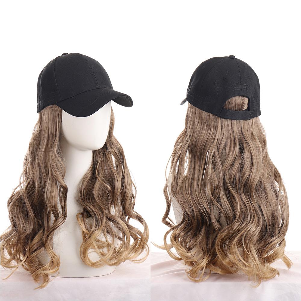 

Шляпа Парик Длинные волосы Волнистые вьющиеся волосы на каждый день Синтетические волосы