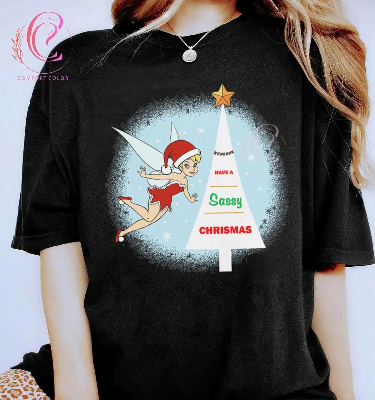 Little Ding Dang Cute Christmas   Peter Pan Little Ding Dang Womens Tshirt New Casual Fashion Couple Street Dress S