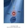925 Sterling Silver Luxury Red Diamond Zircon Necklace Birthday Anniversary Wedding Party Gift