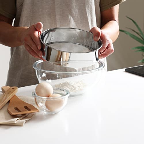 Pearl Metal Strainer, 18cm, Stainless Steel, Made in Japan, Tsubame-Sanjo, VegiLive CC-1130