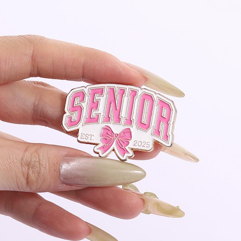 Graduation Season Enamel Pin Flower Bachelor's Hat Trencher Cap Brooches Lapel Badge Jewelry Souvenir Gifts For Students Friends