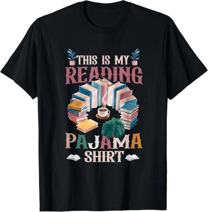 Book And Pajama This Is My Reading Pajama Bedtime Reading T-Shirt L