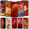 Phone Case for Samsung Galaxy A56 A54 A42 A36 A34 A26 A16 A12 A20 A22 A40 A50 A52 A06 5G Soft TPU Shell Cartoon New Year Horse