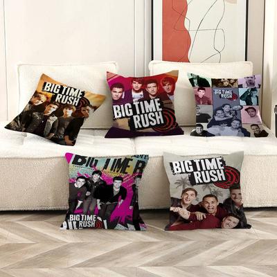 Anime Big Time Rush Cushion Cover Pillow Cover Decor Pillowcase Printed Cushion Case for Couch