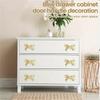 Gold Bows Dresser Handles Chic Metal Knobs Decorative Cupboard Handles Simple Installation for Cabinets In Home Decors