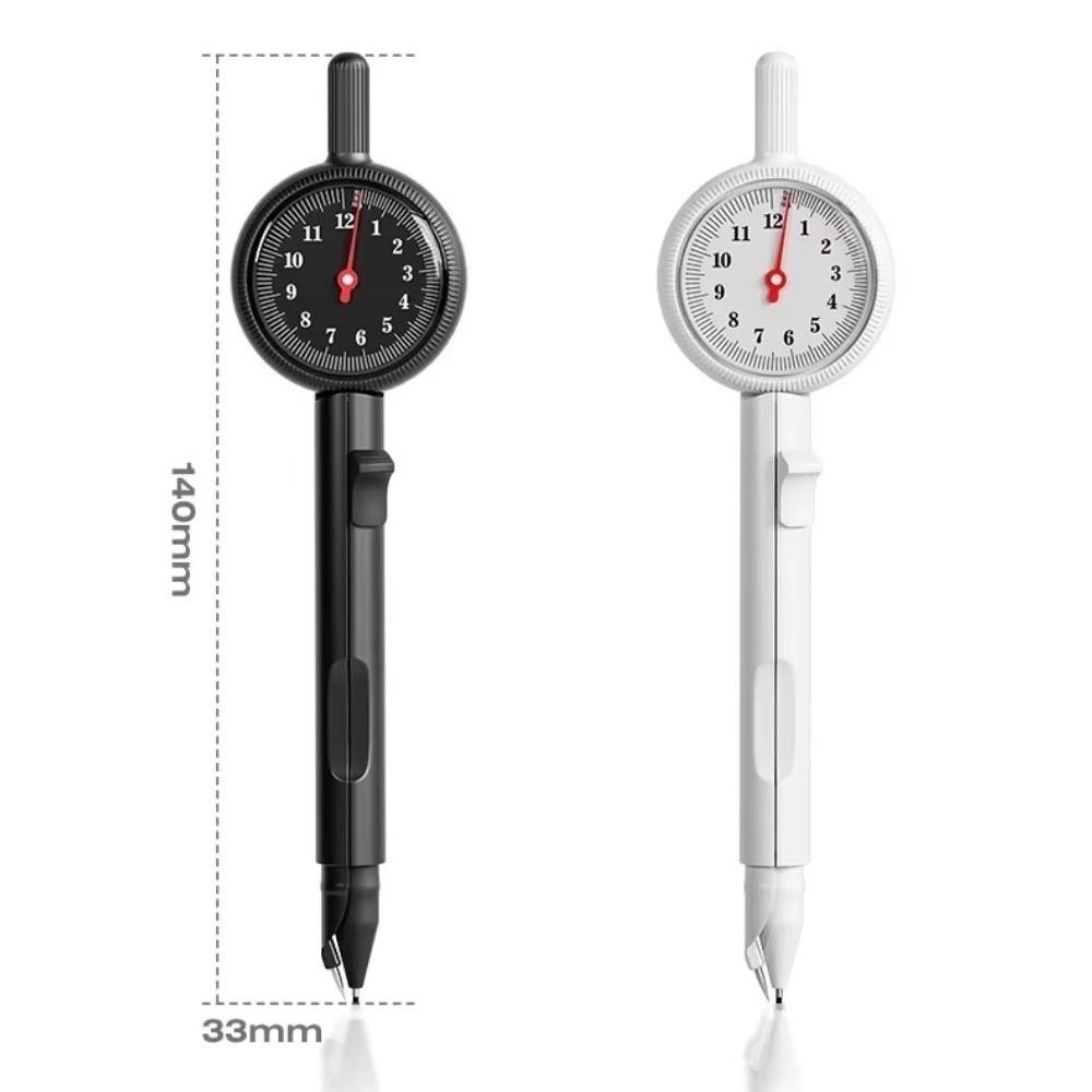 Push-Button Control Geometry Drawing Compass ABS Integrated Ruler Radius Pointer Compass  Exam Use