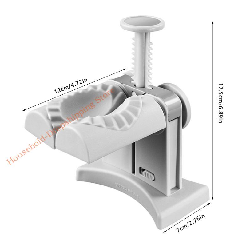 Efficient Manual Dumpling Maker for Home Use Quick Press Action Ensures Closures Comfortable Grip Dishwasher Friendly