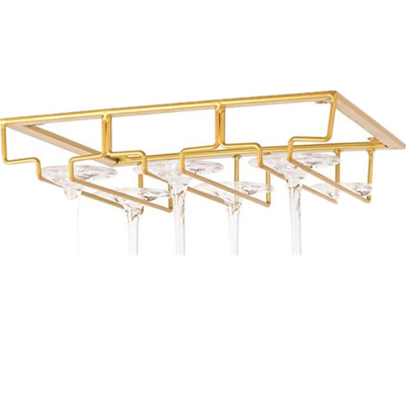 Hängender Weingläserhalter, multifunktionaler Kelchregal-Organizer mit 3 Steckplätzen für Restaurants, Bars