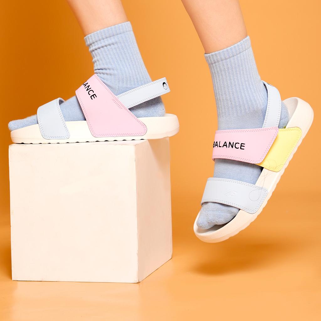 New Balance Noritake X NB Nclay Painter Kollaboration Badeschuhe Unisex Sandalen Blau Rosa Gelb SUFNCLAT