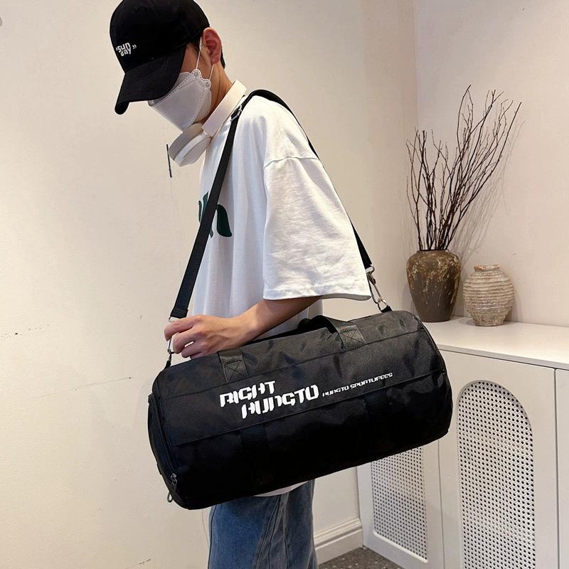 Large Capacity Unisex Travel Bag with Dry/Wet Separation for Sports, Fitness, and Swimming.