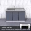 2-Meter Stainless Steel Waterproof Kitchen Cabinet with Sink for Household or Rental Use