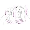 VidaXL Greenhouse with Green Steel Frame 4 M² 2x2x2 M, Polytunnel, Cold Frame, Tomato Greenhouse, Garden Greenhouse, 364073
