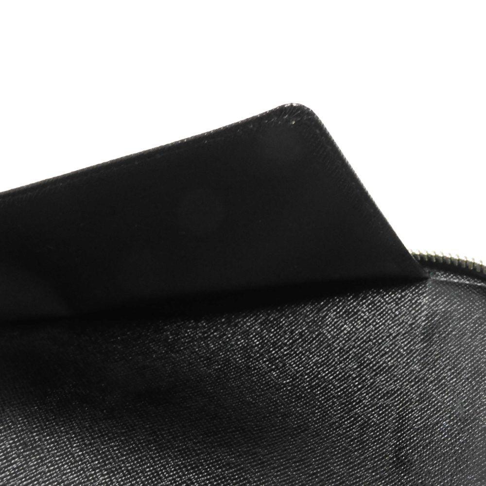 Used 12564 Zippy Organizer N63077 7940 Old Model Logo Black Gray Zip Around Damier Graphite Noir Men's from Japan