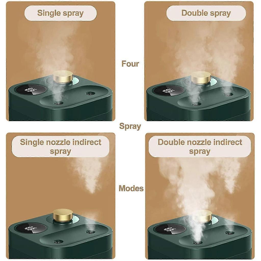 Wireless Air Humidifier, 5 Quiet Spray Modes, With Power Display (800ml Green)