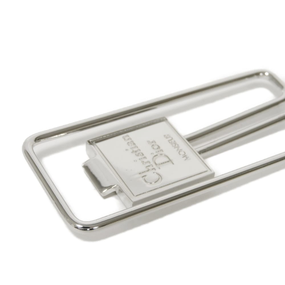 Used 10656 Logo Signature Bill Clip 7988 Vintage Excellent Condition Monsieur Metal Silver Men's from Japan AUTHENTIC