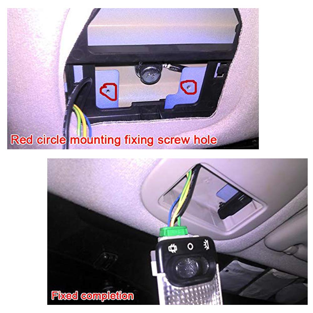 Car Interior Reading Light Panel Bulbs Car Ceiling Light for Citroen Peugeot 206 Inner Top Light Assembly 6362P3 8146R4