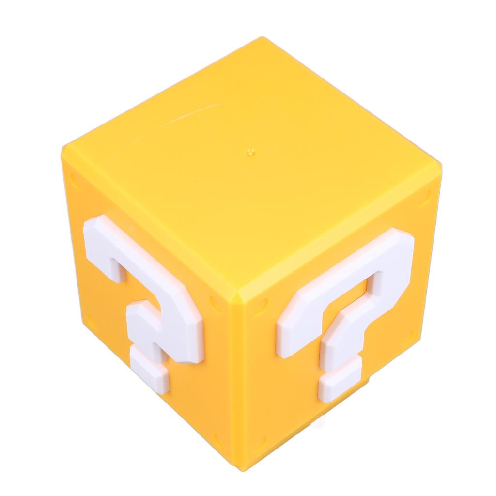 LED Question Block Night Light with Sound Rechargeable Energy Saving Bedside Lamp for Bedroom