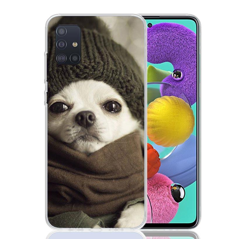 Chihuahua Puppy Teacup Dogs Case Phone Cover for Samsung Galaxy A52 A51 A50 A42 A32 A22 A12 A02S A72 A71 A70 A41 A31 A21S A40 A3
