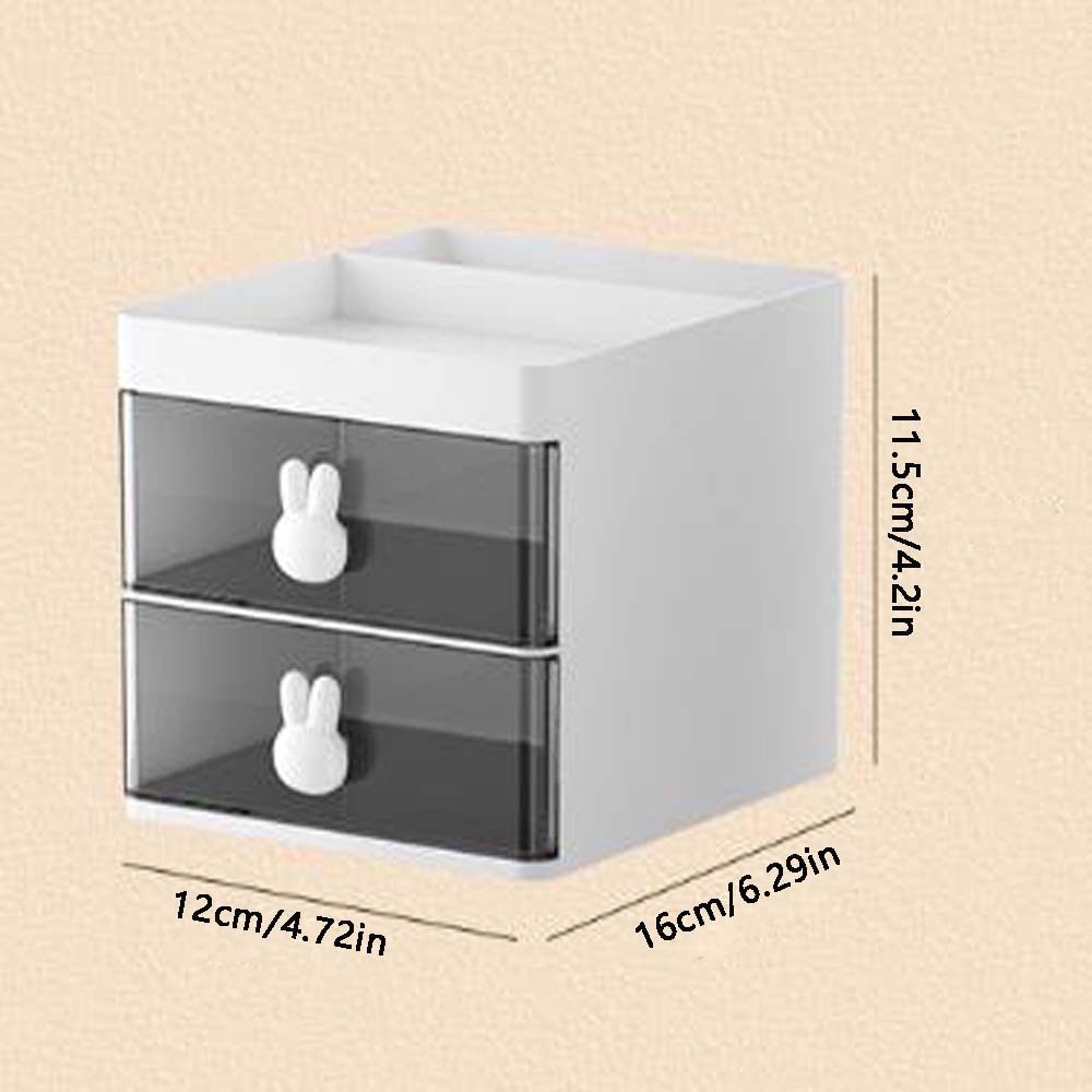 Cartoon Kreativer Stifthalter, Transparente Schubladen-Aufbewahrungsbox, Desktop Aufbewahrungszubehör mit großer Kapazität, Geeignet für Schreibwaren