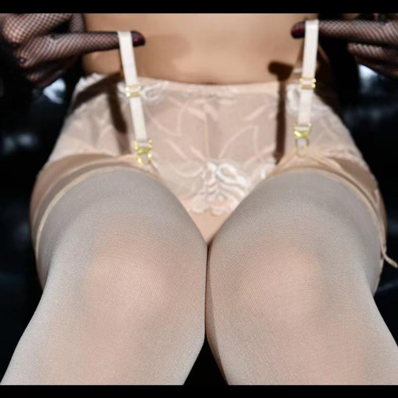 Autumn 80D Velvet Long Socks Women's Over Knee Lace Silicone Stockings High Elastic Leg Warmers Thigh High Medias