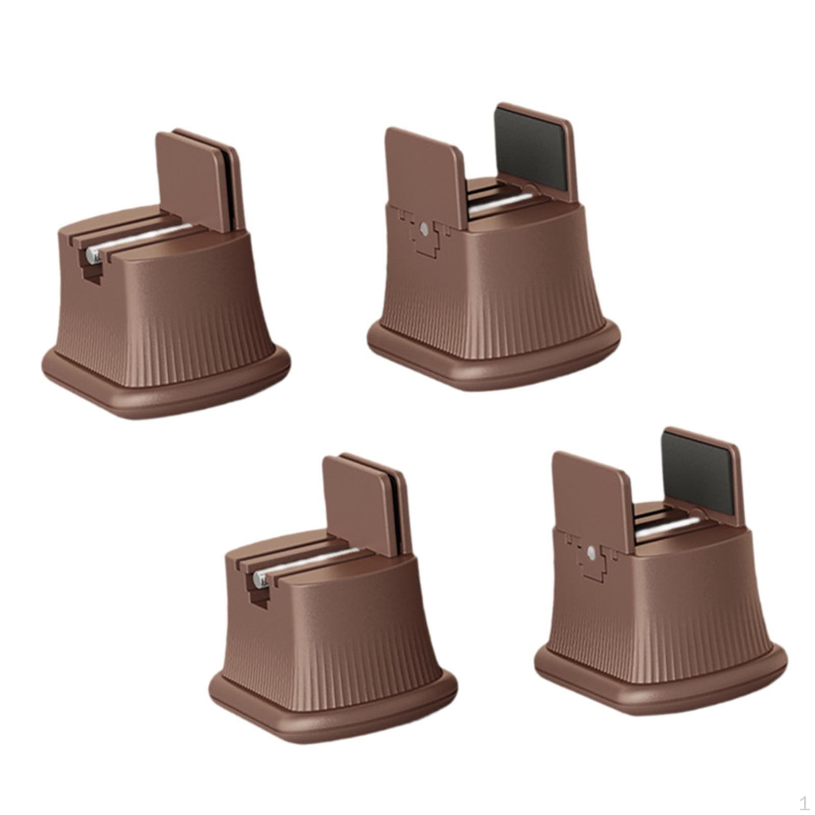 

4 предмета мебели для ножек кровати с высотой Tasier коричневый