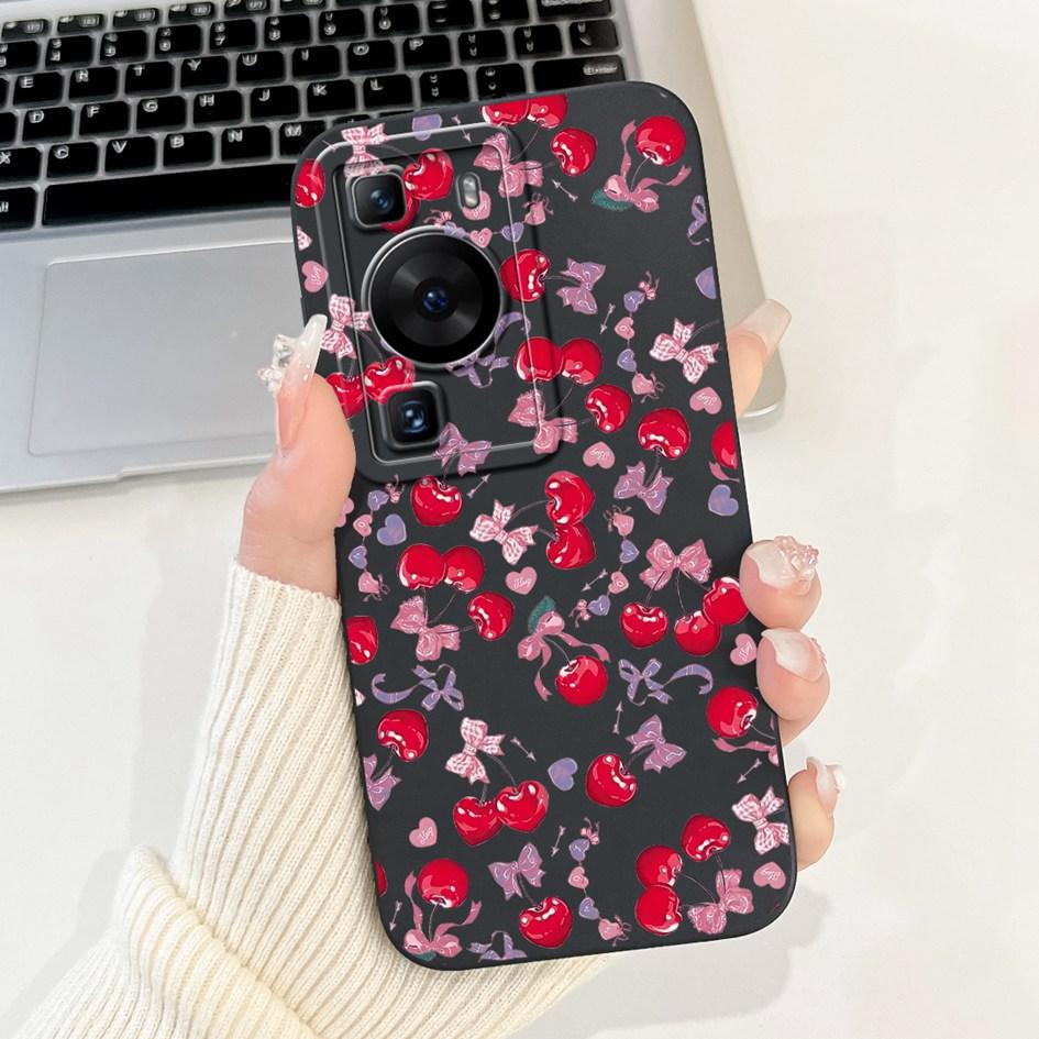 For Huawei P60 Pro Case MNA-LX9 Cover Cute Cartoon Rabbit Panda Soft Liquid Silicone Protective Cover For HuaweiP60 P60 Art Capa