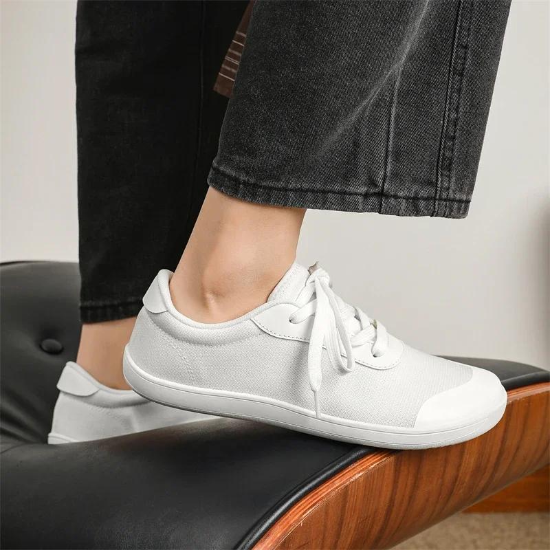 2025new Style PUAMSS Men's Wide Minimalist Barefoot Shoes Walking Sneakers for Men Zero Drop Sole