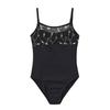 [FairyMary] Ballet Leotard with Shoulder Strap Adjuster/chest Embroidery Tulle/white, Lavender,