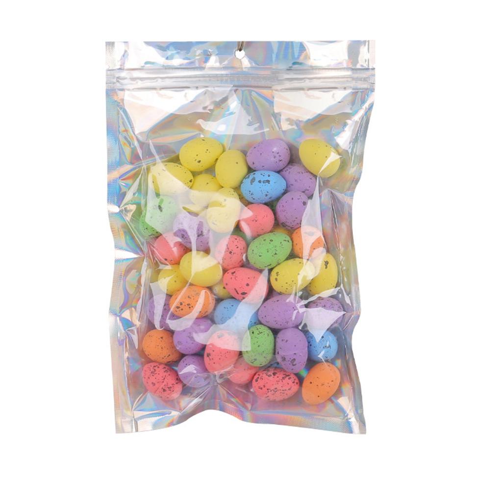 50 Pcs Easter Eggs, Reusable Easter Eggs, Colorful Mini Easter Eggs, DIY Easter Ornaments, Foam Easter Eggs For Wedding, Party Decor, Photography, Bas