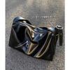 Large Capacity New Hot Girl Soft Leather Bag High-end Tote Bag Motorcycle Bag Crossbody Bag Casual Women's Bag None